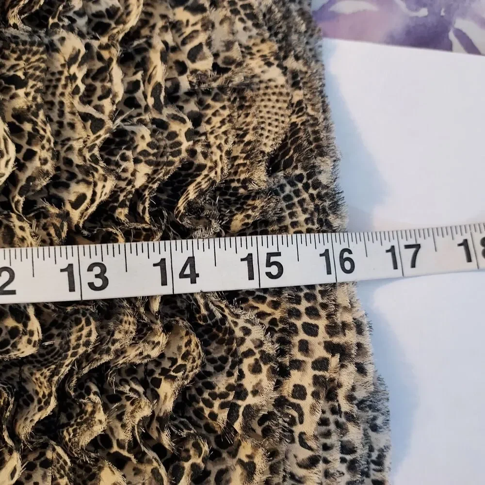 MICHAEL Michael Kors Womens size 12 Snake Print Tiered Ruffled Skirt NWT